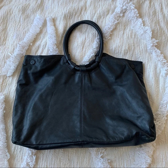 Badgley Mischka Handbags - Badgley Mischka Large Leather Tote Bag
